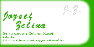 jozsef zelina business card