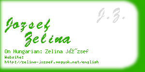 jozsef zelina business card